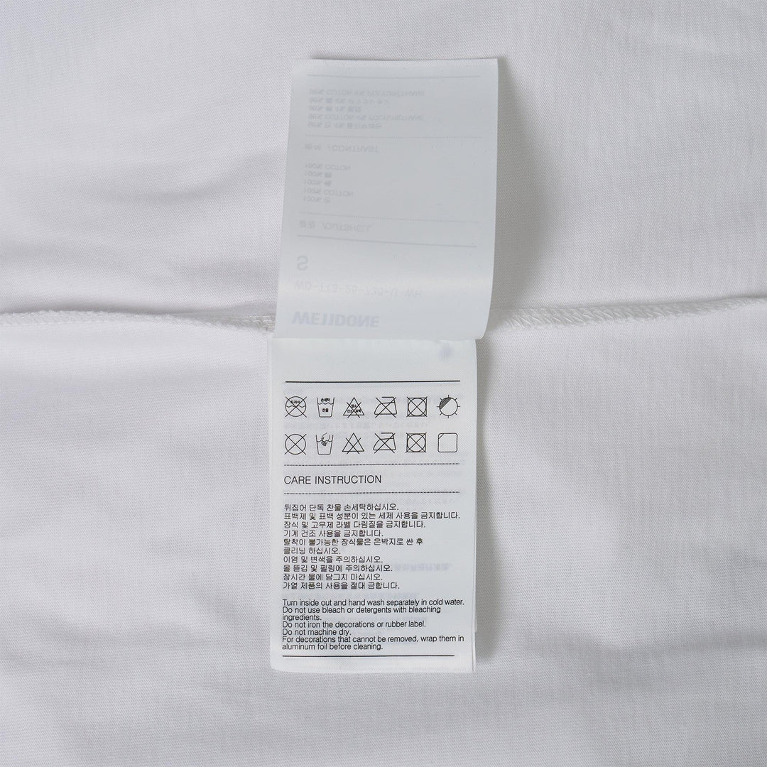 Club21 - We11done - White Ending Credit T-Shirt - TEES - White