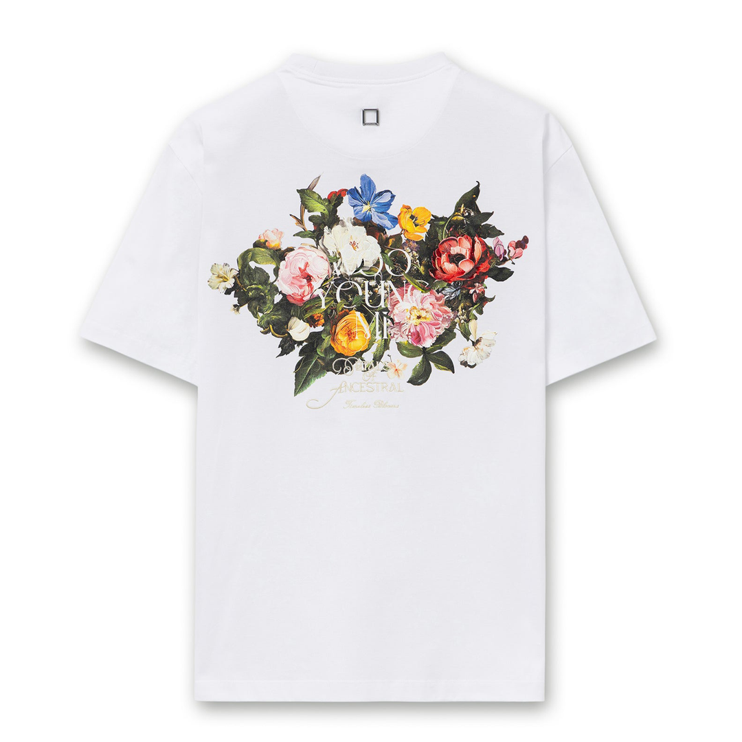 Back Flower Print Tee