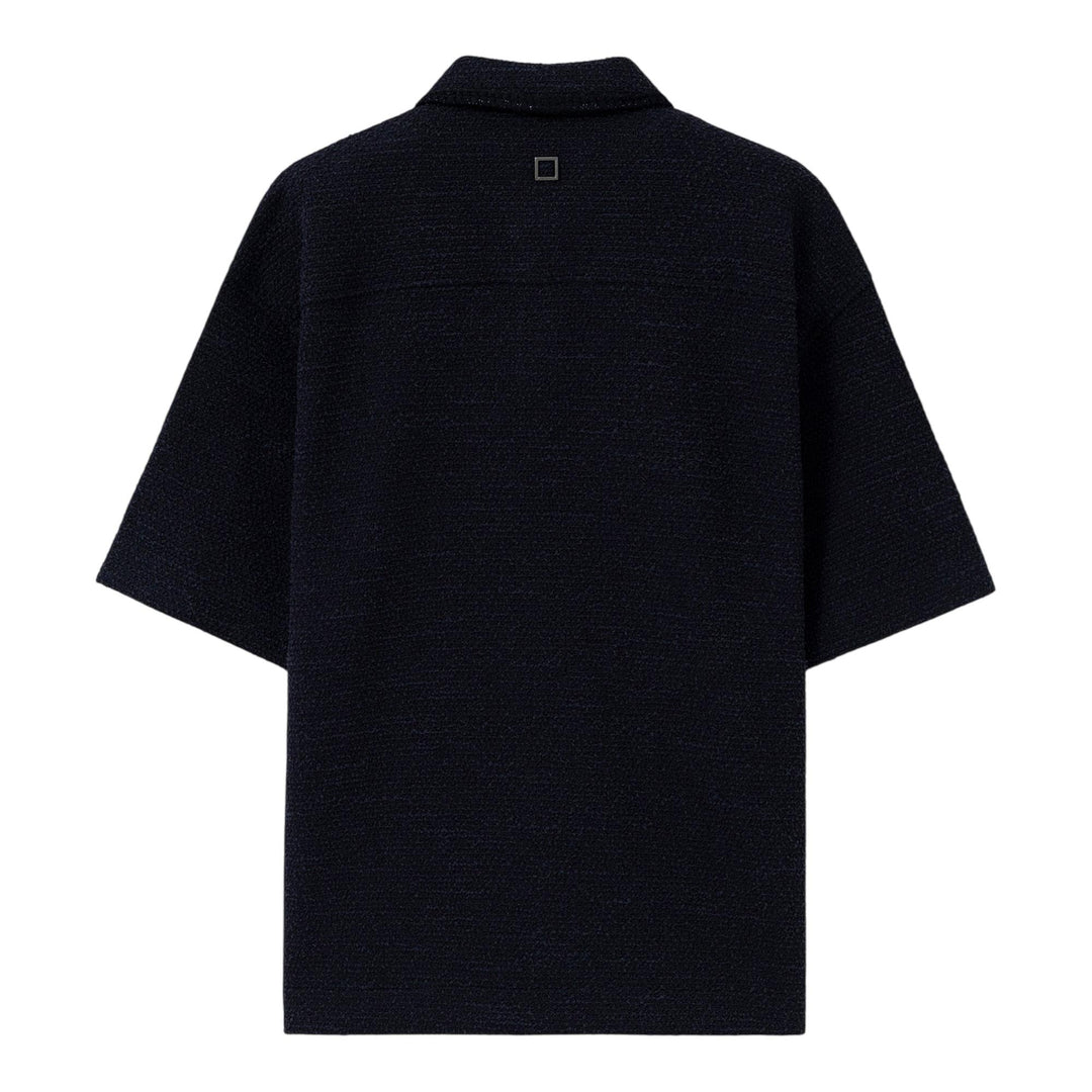 Club21 - Wooyoungmi - Oversized Knit Polo - POLOS - Navy