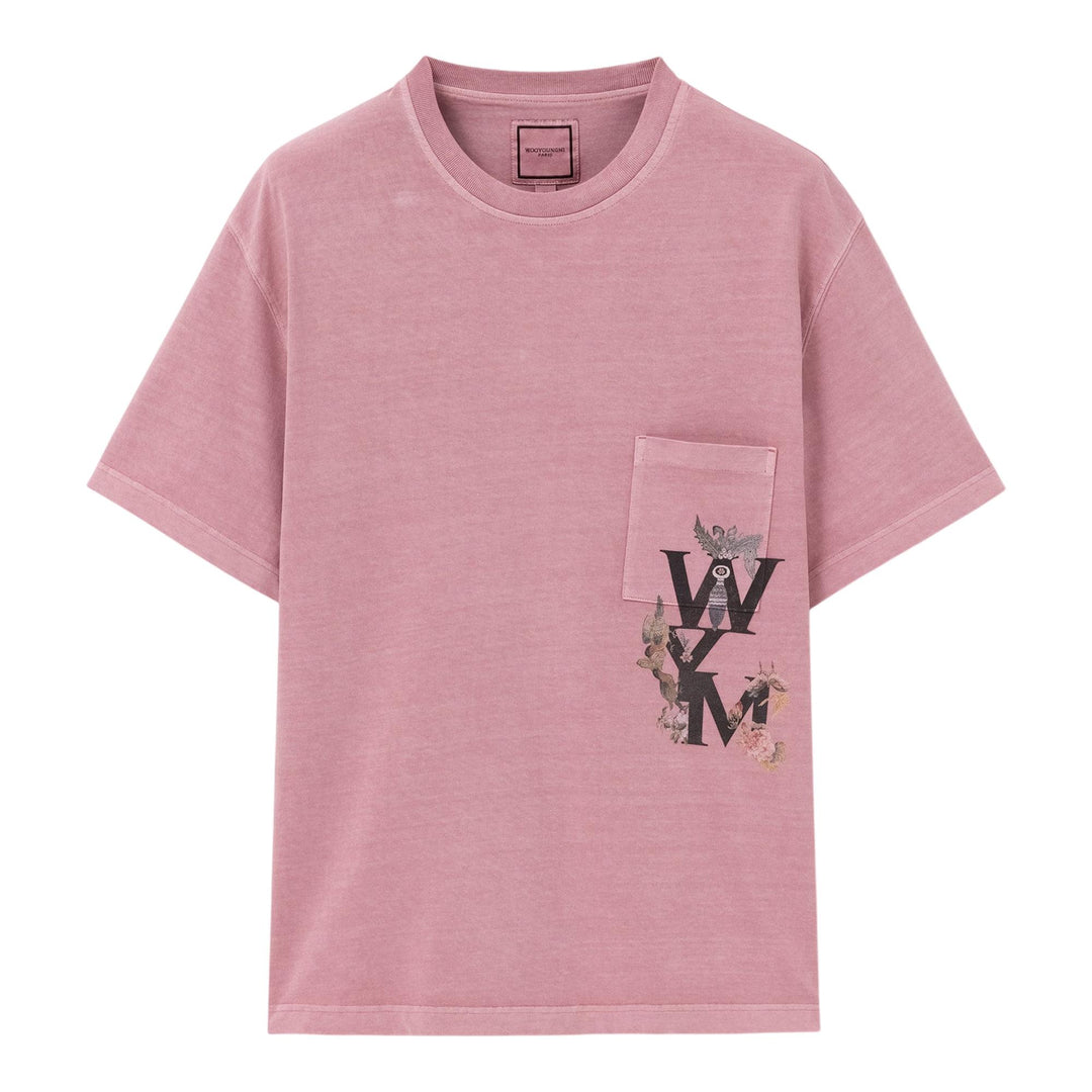 Club21 - Wooyoungmi - Relaxed Fit Wym Pocket Tee - TEES - Pink