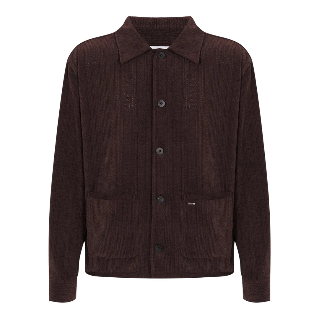 Club21 - Wooyoungmi - Textured Knit Shirdigan - BLOUSON - Brown
