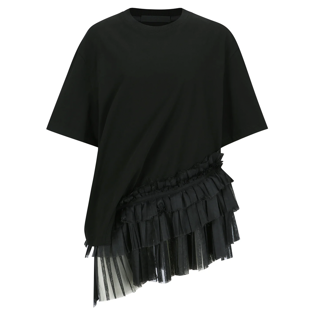 Pleates Detail Layered Top
