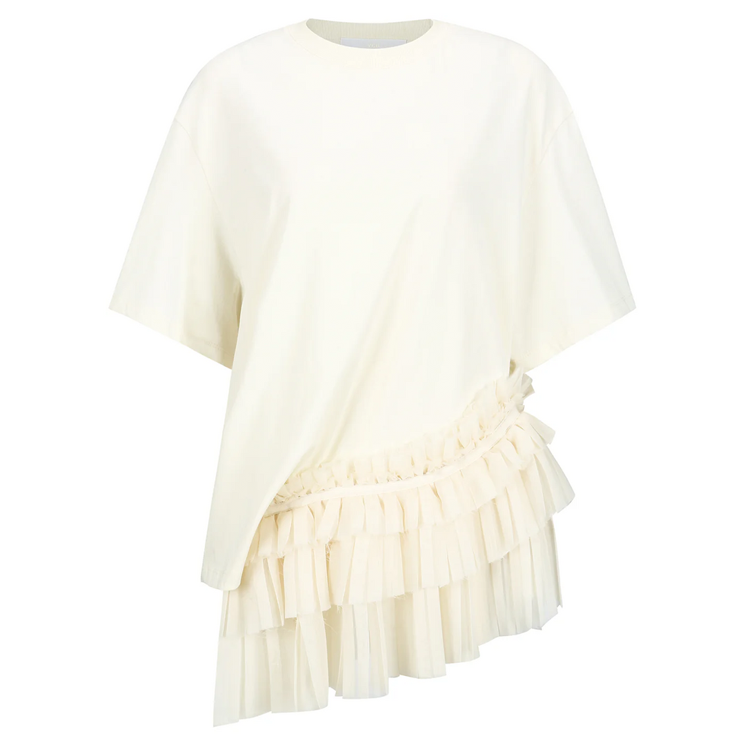 Pleates Detail Layered Top