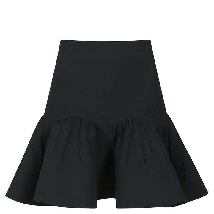 Round Detail Mini Skirt