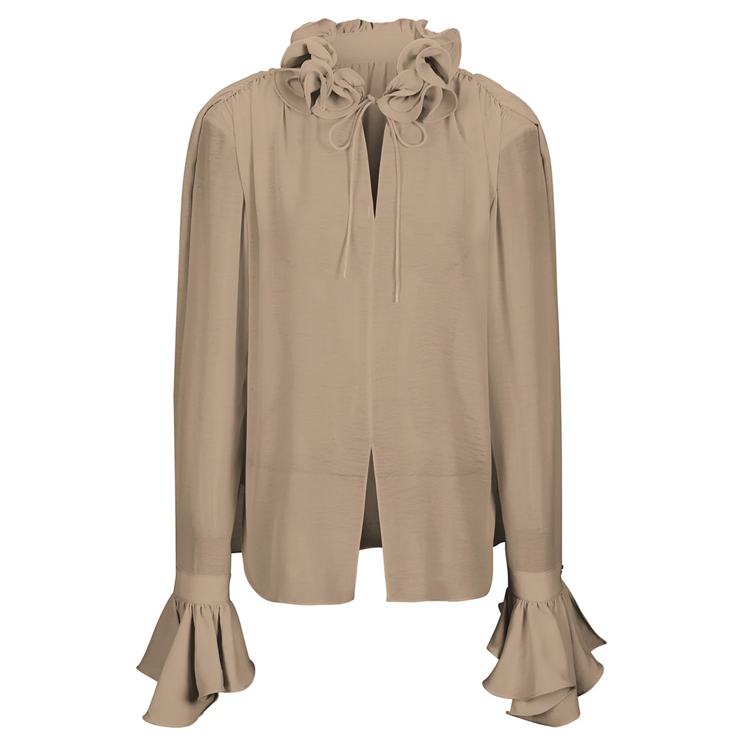 String Neck Detail Blouse