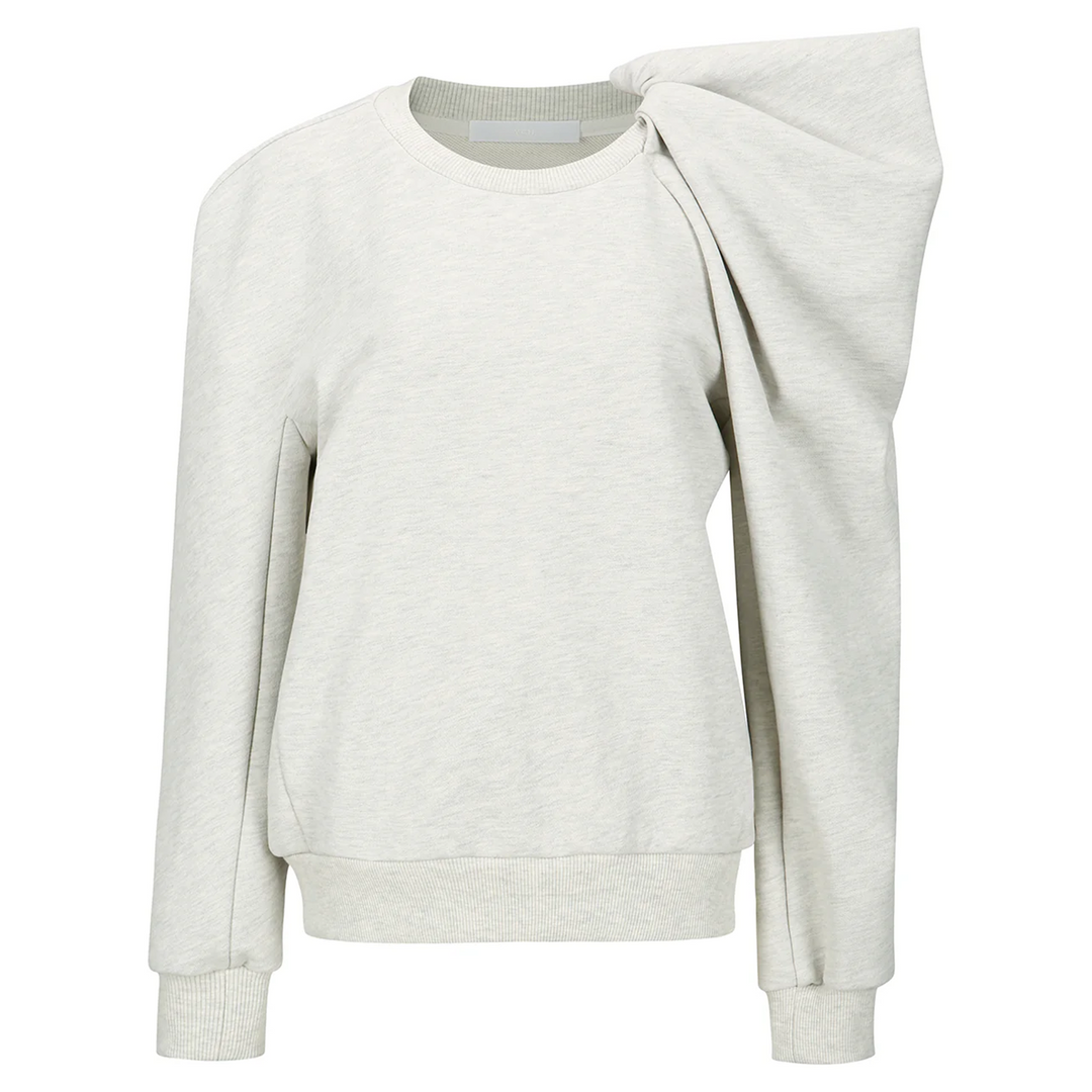 Unbalnce Ruffle Sleeve Top