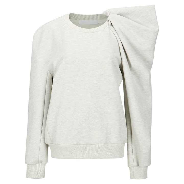 Unbalnce Ruffle Sleeve Top