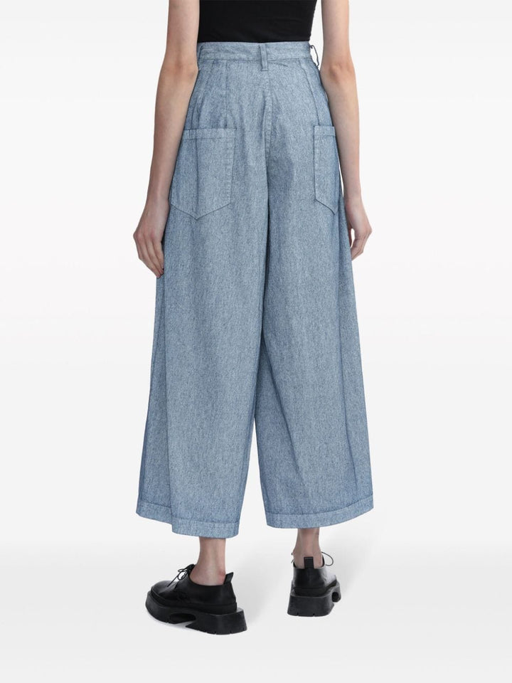 Y's-Broad-Pants-With-Pleat-Blue-4