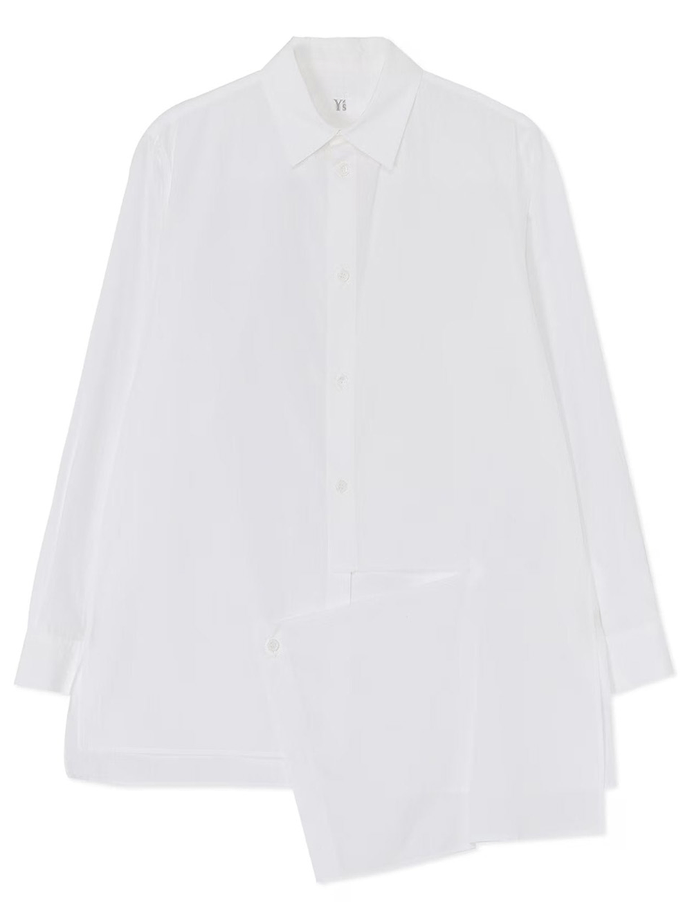 Y_s-O-Left-Slash-Blouse-White-1