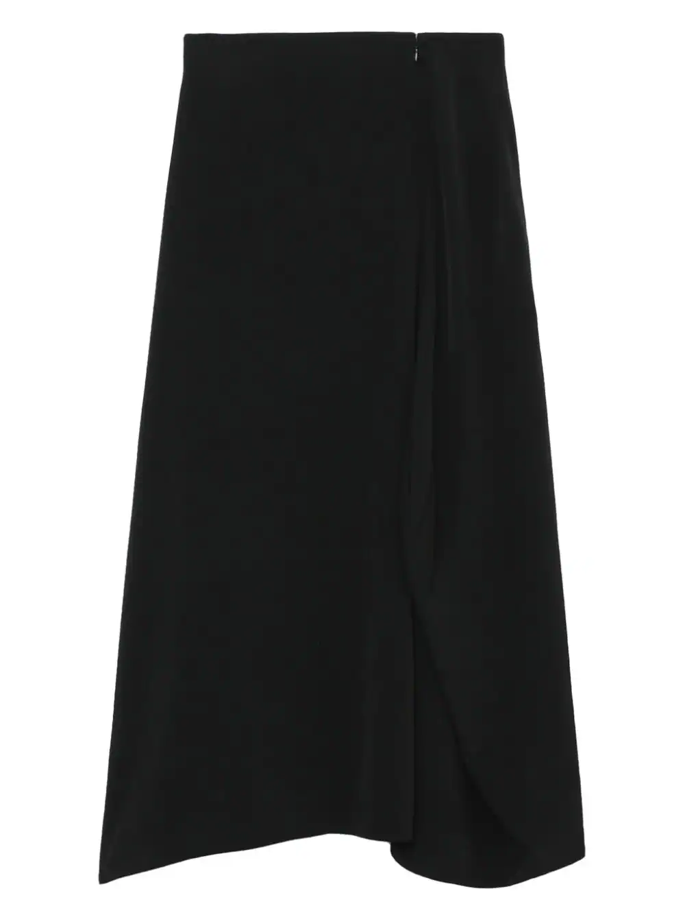 Y's-Panel-Tuck-Flared-Skirt-Black-6