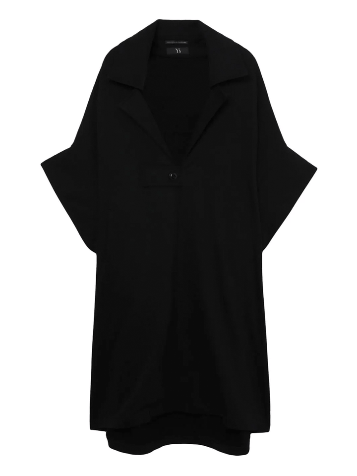 Y's-Square-Coat-With-Button-Black-1
