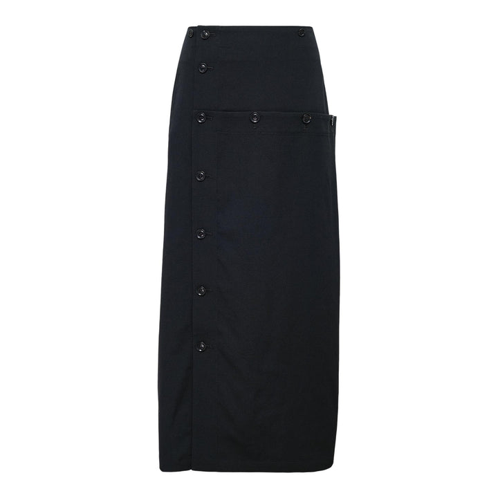 Club21 - Y's - Button Skirt - SKIRTS - Black