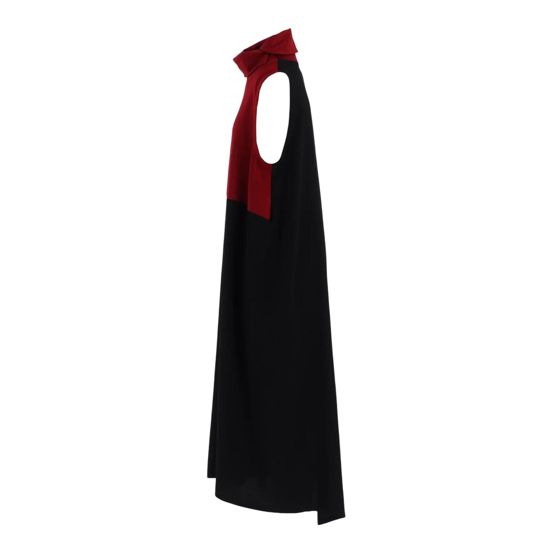 Club21 - Y's - Combination High Neck Dress - WOVEN DRESSES - Red