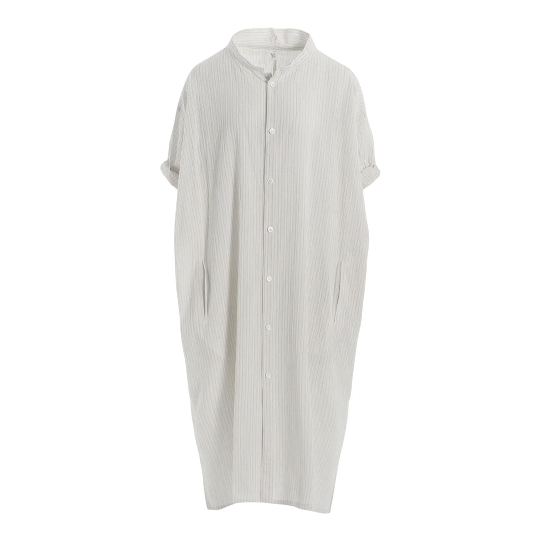 Club21 - Y's - Rolled Up Half Sleeve Dress - WOVEN DRESSES - Off-White