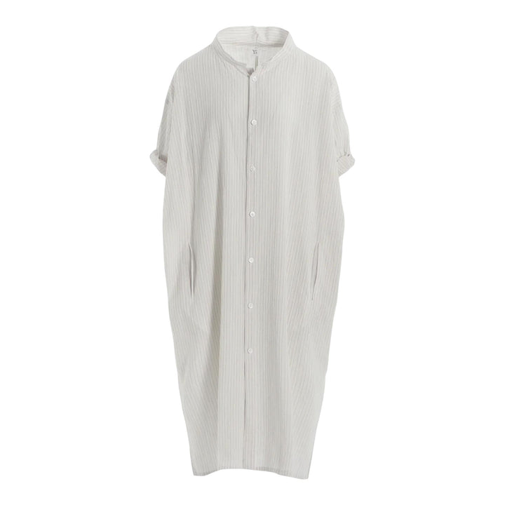 Club21 - Y's - Rolled Up Half Sleeve Dress - WOVEN DRESSES - Off-White