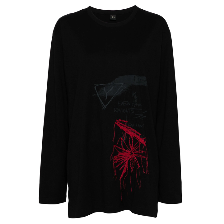 Y_s_Round_Neck_Long_Sleeve_Tee_Black