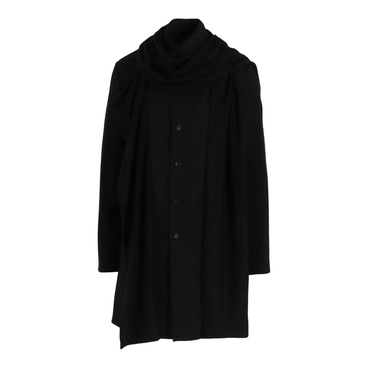Club21 - Y's - Stole Detail Long Blouse - COATS - Black
