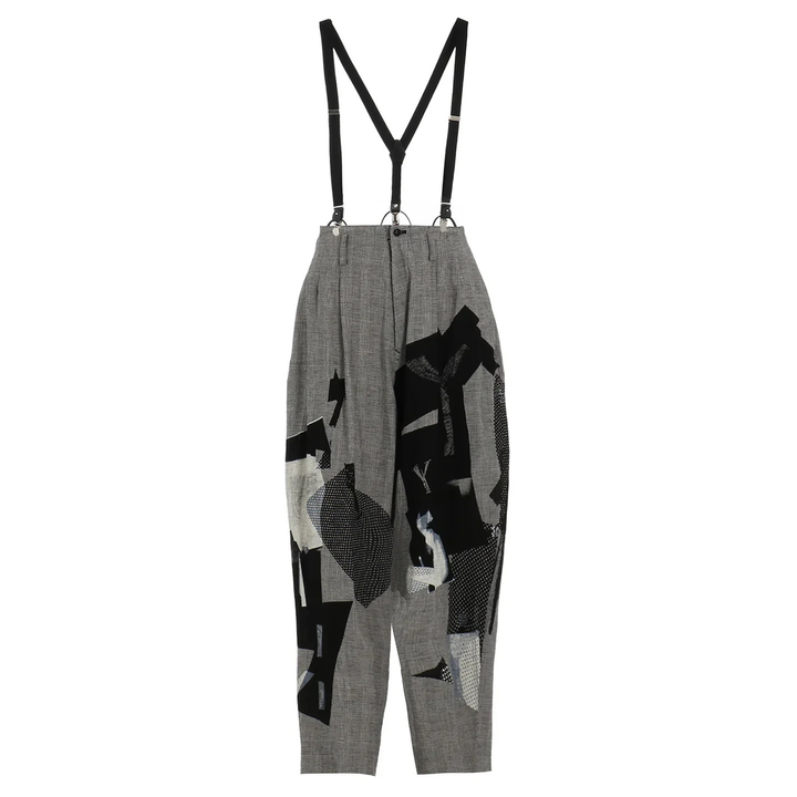 Y_s_Suspender_Pants_Grey