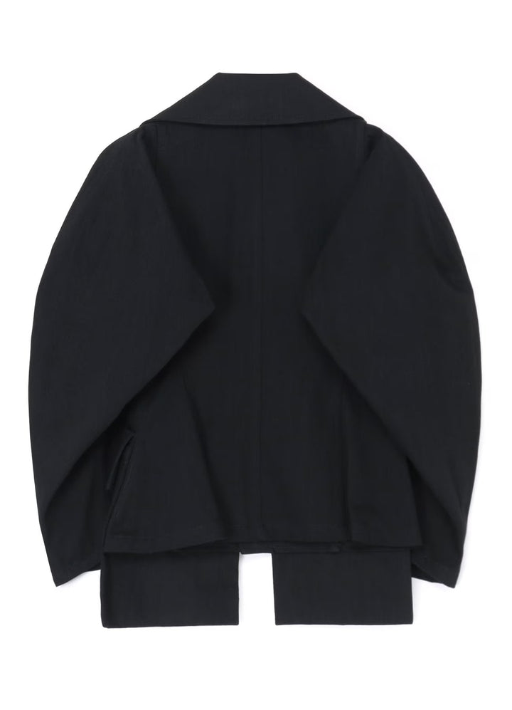 Yohji-Yamamoto-Big-Sleeve-3-Buttons-Jacket-Black-2