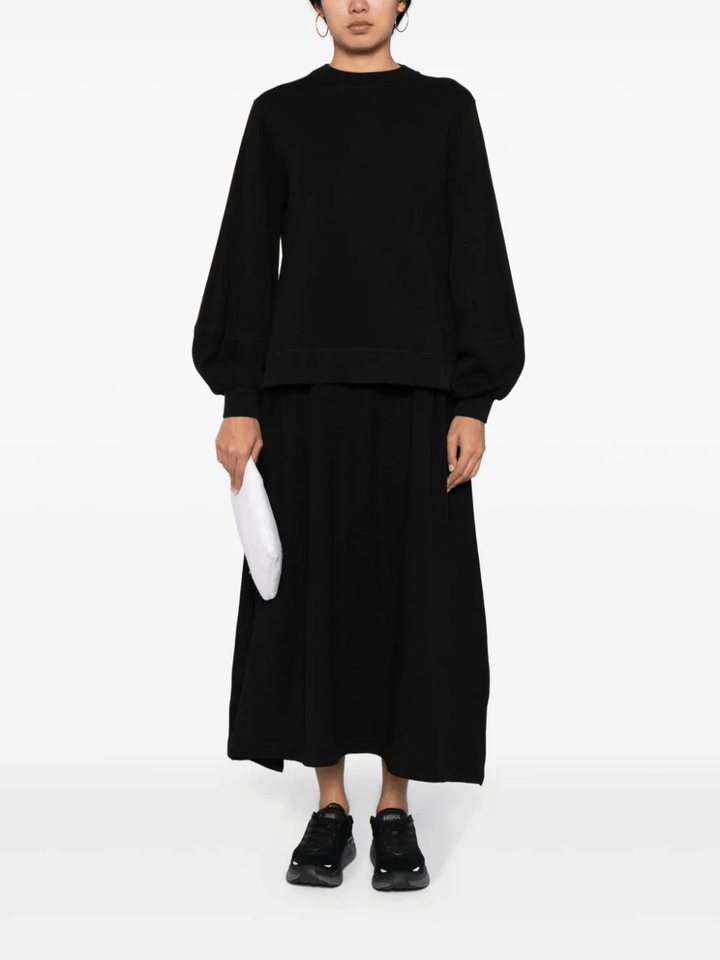 Yohji-Yamamoto-Cuff-Skirt-Elastic-Waist-Black-2