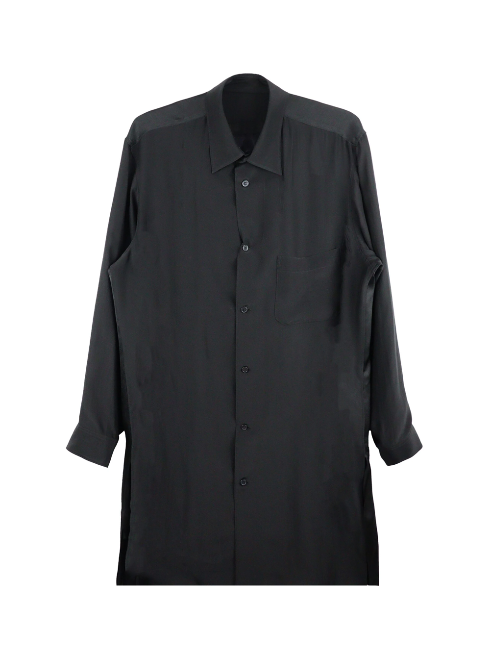 Yohji_Yamamoto_Back_Female_Design_Shirt-Black