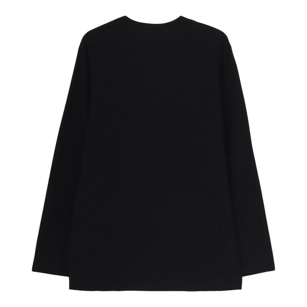 Club21 - Yohji Yamamoto - Basic Long Sleeve Printed Tee - TEES - Black