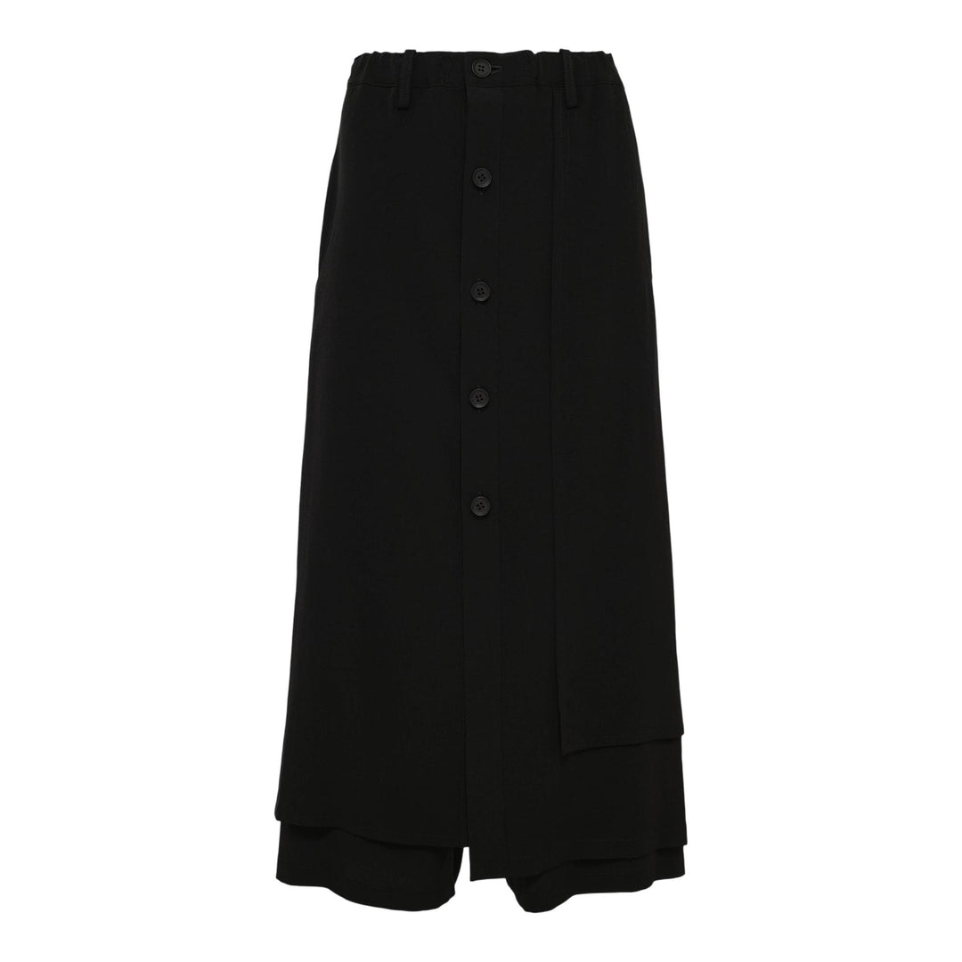 Club21 - Yohji Yamamoto - Button Wrap Pants - PANTS - Black
