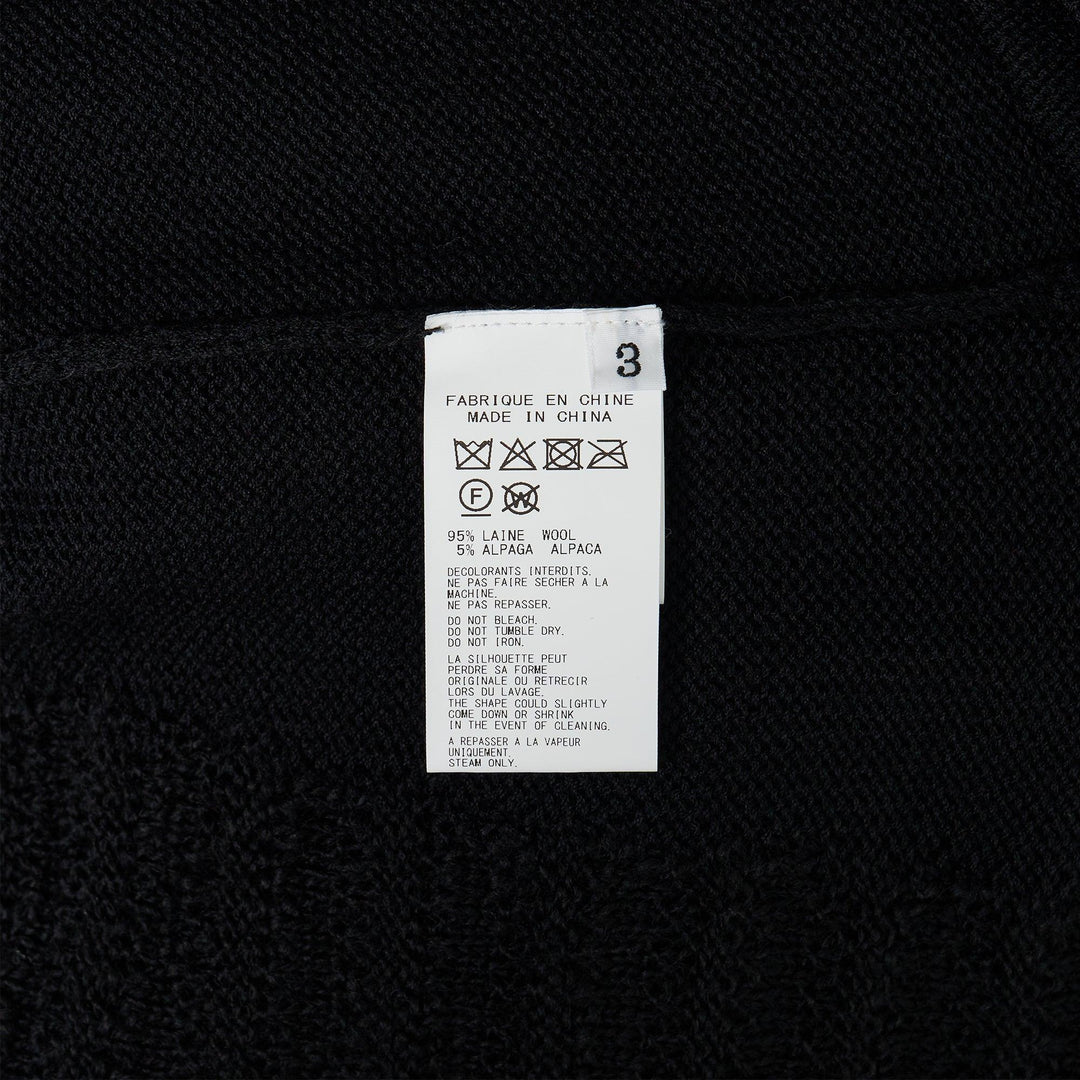 Club21 - Yohji Yamamoto - Combination V Neck Cardigan - CARDIGANS - Black