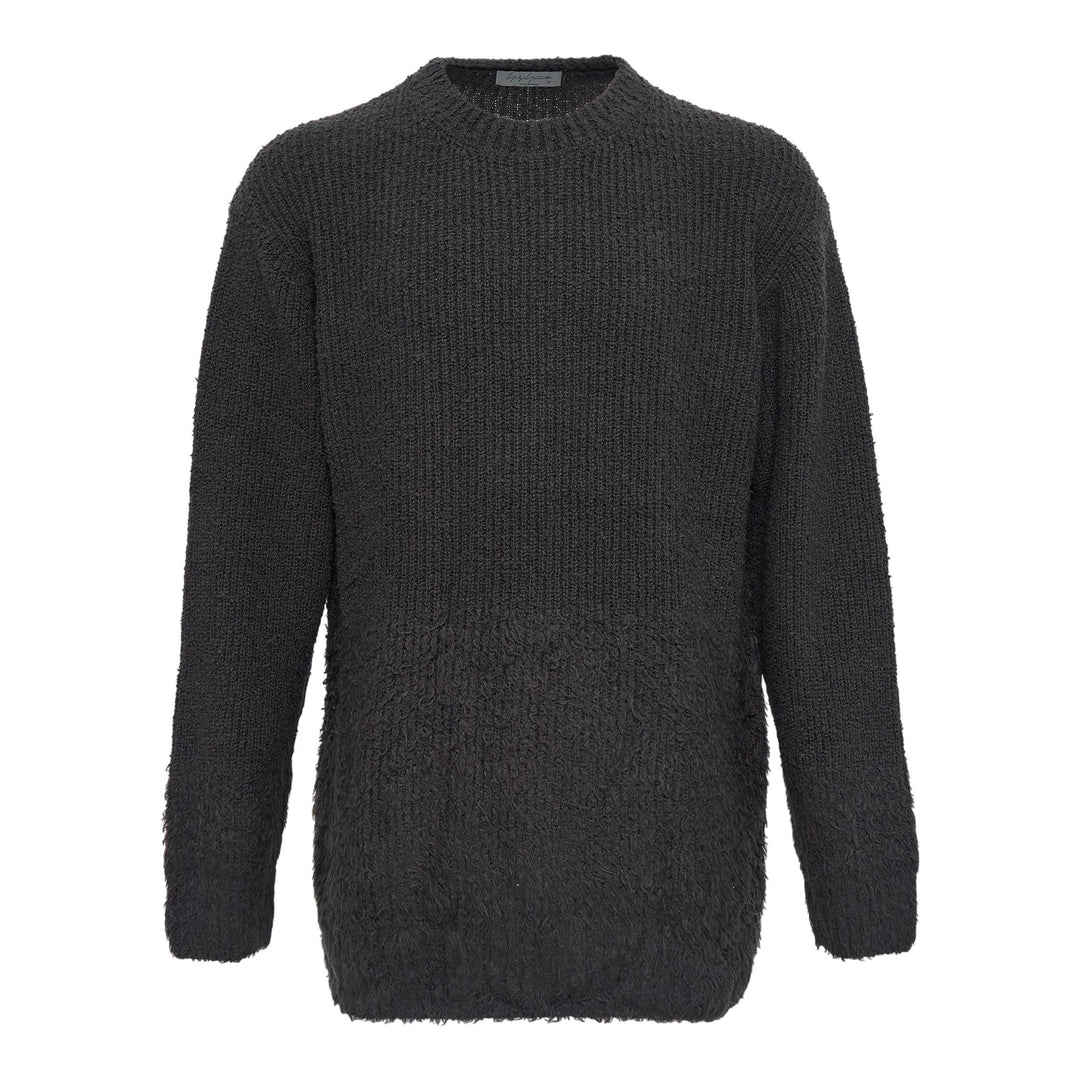 Club21 - Yohji Yamamoto - Gradation Round Neck Sweater - KNIT TOPS - Charcoal