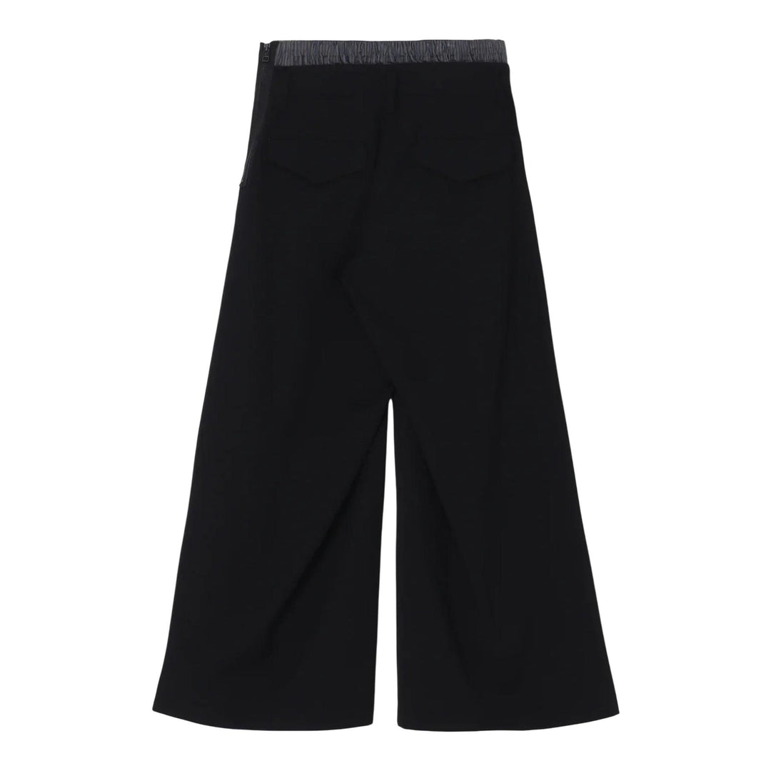 Club21 - Yohji Yamamoto - Layered-Like Wide Pants - PANTS - Black