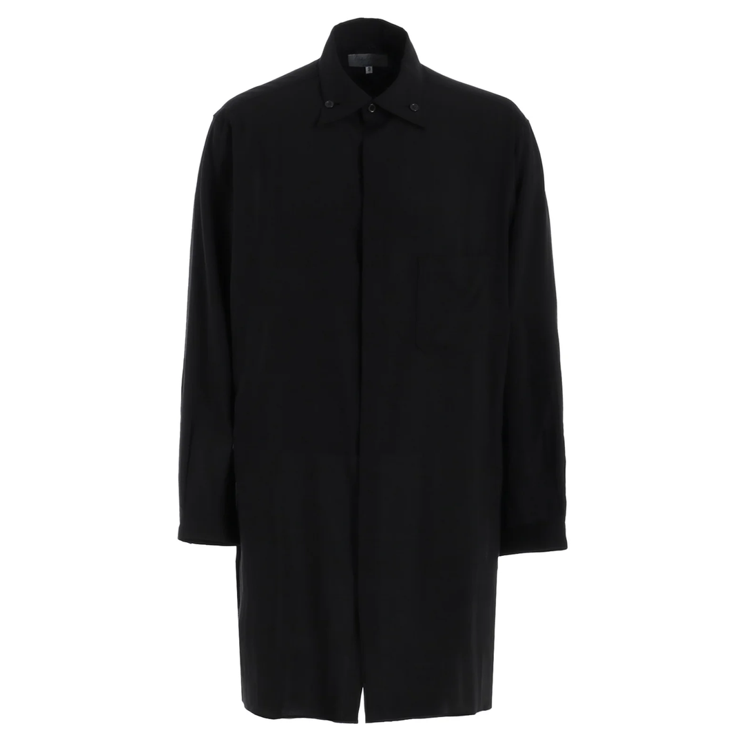 Yohji_Yamamoto_Loop_Placket_Shirt_Black