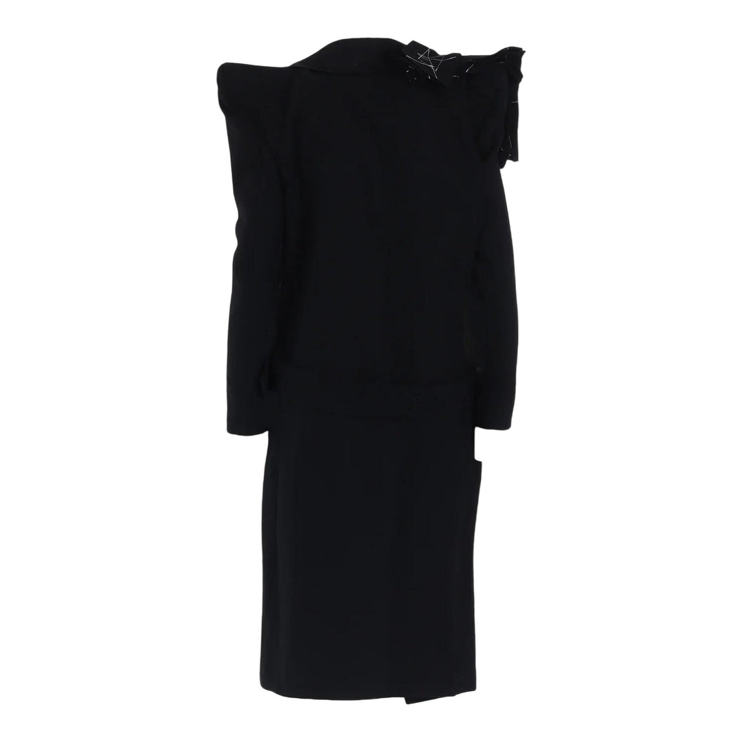 Club21 - Yohji Yamamoto - Shoulder Belted Coat - COATS - Black