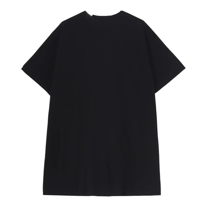 Club21 - Yohji Yamamoto - Slit Round Neck Short Sleeve Tee - TEES - Black