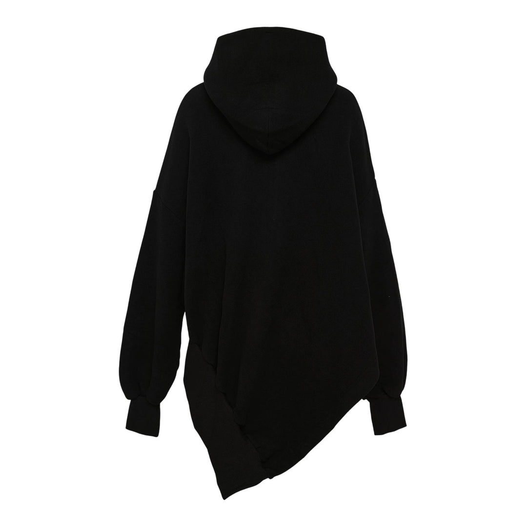 Club21 - Yohji Yamamoto - Unbalanced Hoodie - SWEATERS - Black