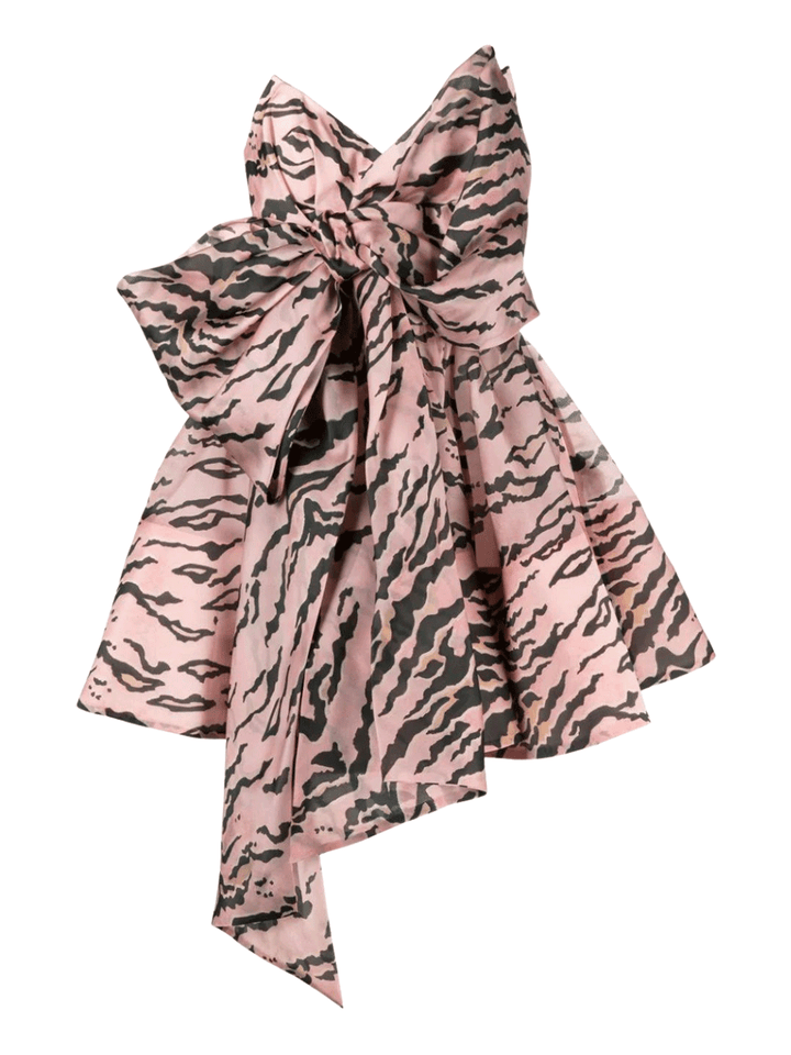 ZIMMERMANN-Matchmaker-Bow-Mini-Dress-Pink-1