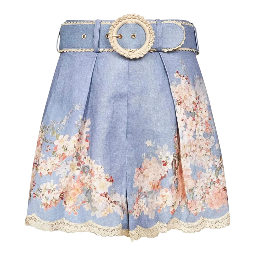 Club21 - ZIMMERMANN - Cascadian Tuck Short - SHORTS - Light Blue