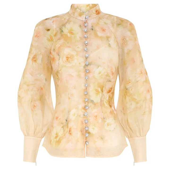 ZIMMERMANN_Crush_Buttoned_Blouse_Yellow