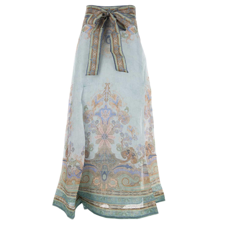 ZIMMERMANN_Eden_Maxi_Skirt_Blue