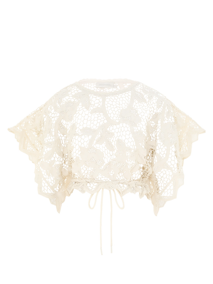 ZIMMERMANN_Golden_Crochet_Lace_Top_White