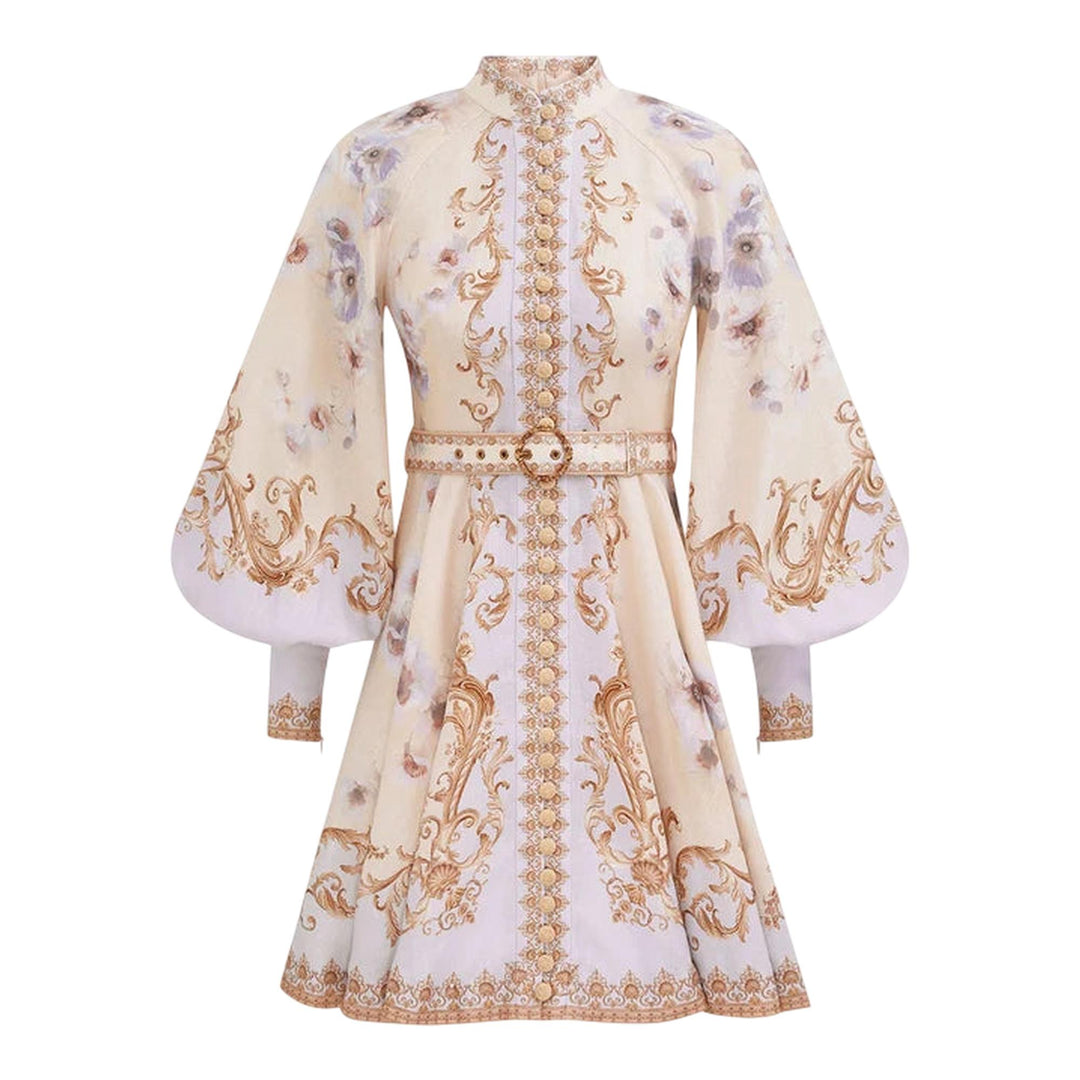 Club21 - ZIMMERMANN - Hypnotic Buttoned Mini Dress - WOVEN DRESSES - Lilac