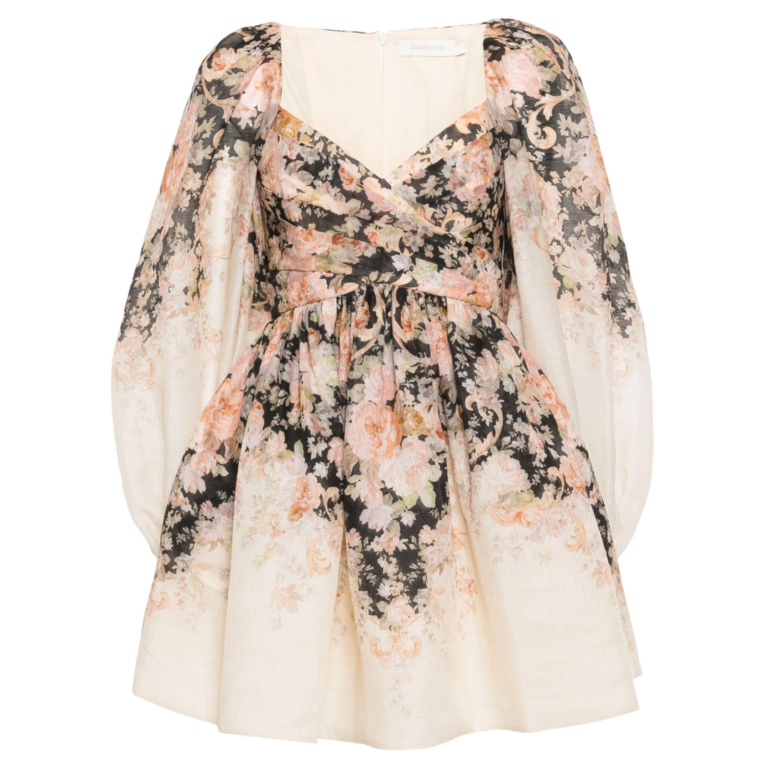 ZIMMERMANN_Illustration_Draped_Mini_Dress_Multi