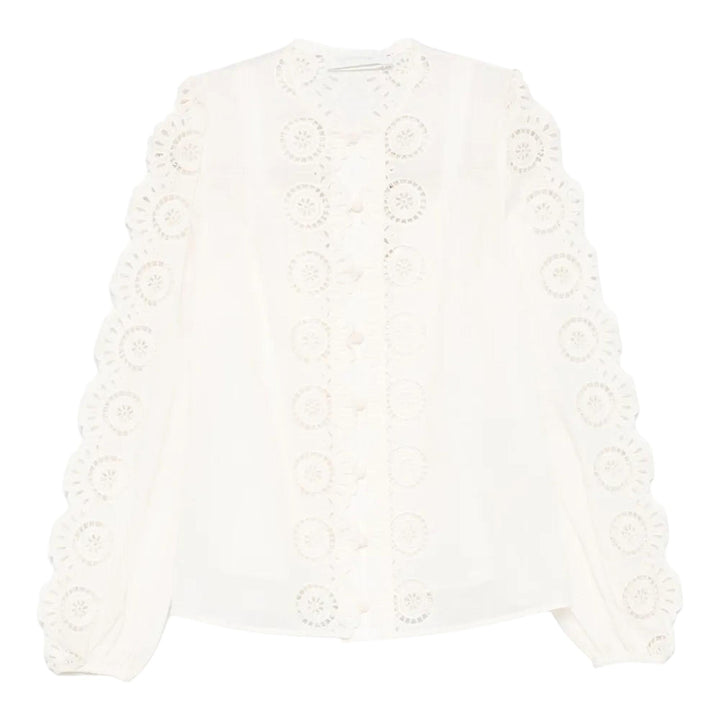 Club21 - ZIMMERMANN - Lucky Embroidered Blouse - BLOUSES - White