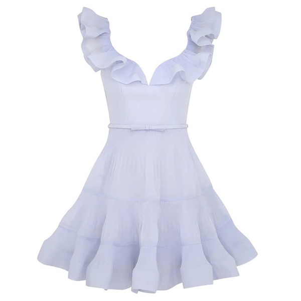 Pleated Frill Mini Dress – Club21.com