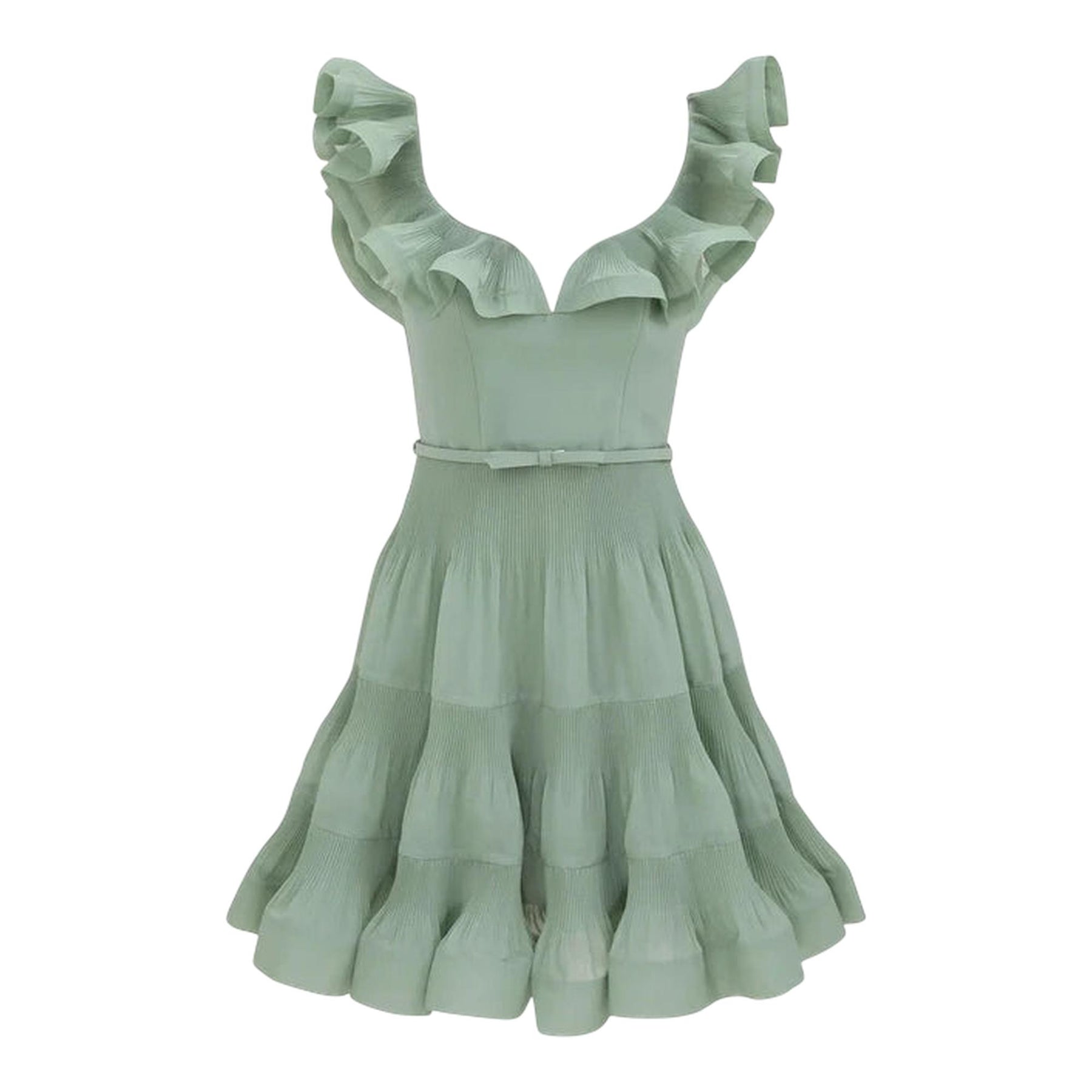 Pleated Frill Mini Dress | ZIMMERMANN