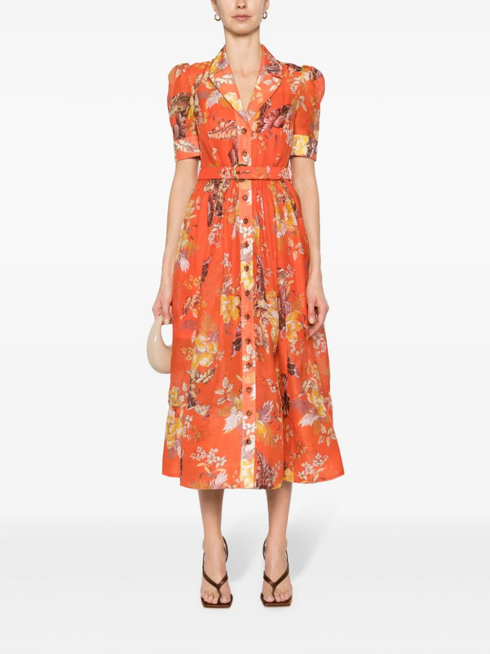 Zimmermann-Matchmaker-Midi-Shirt-Dress-Red-2