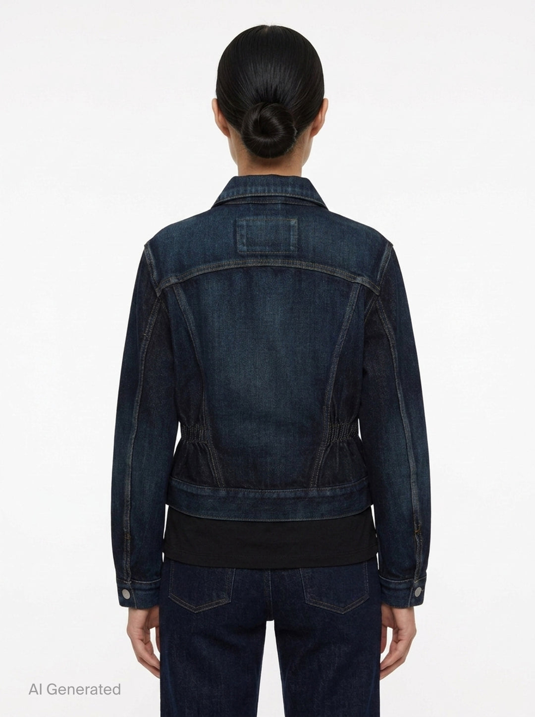 Denim Trucker Jacket | Alaïa | Club21 - back