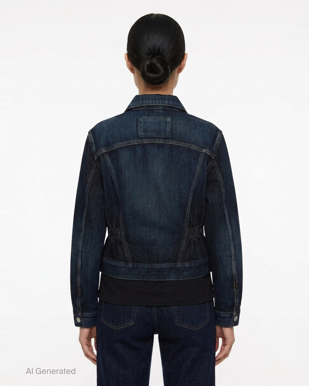 Denim Trucker Jacket | Alaïa | Club21 - back