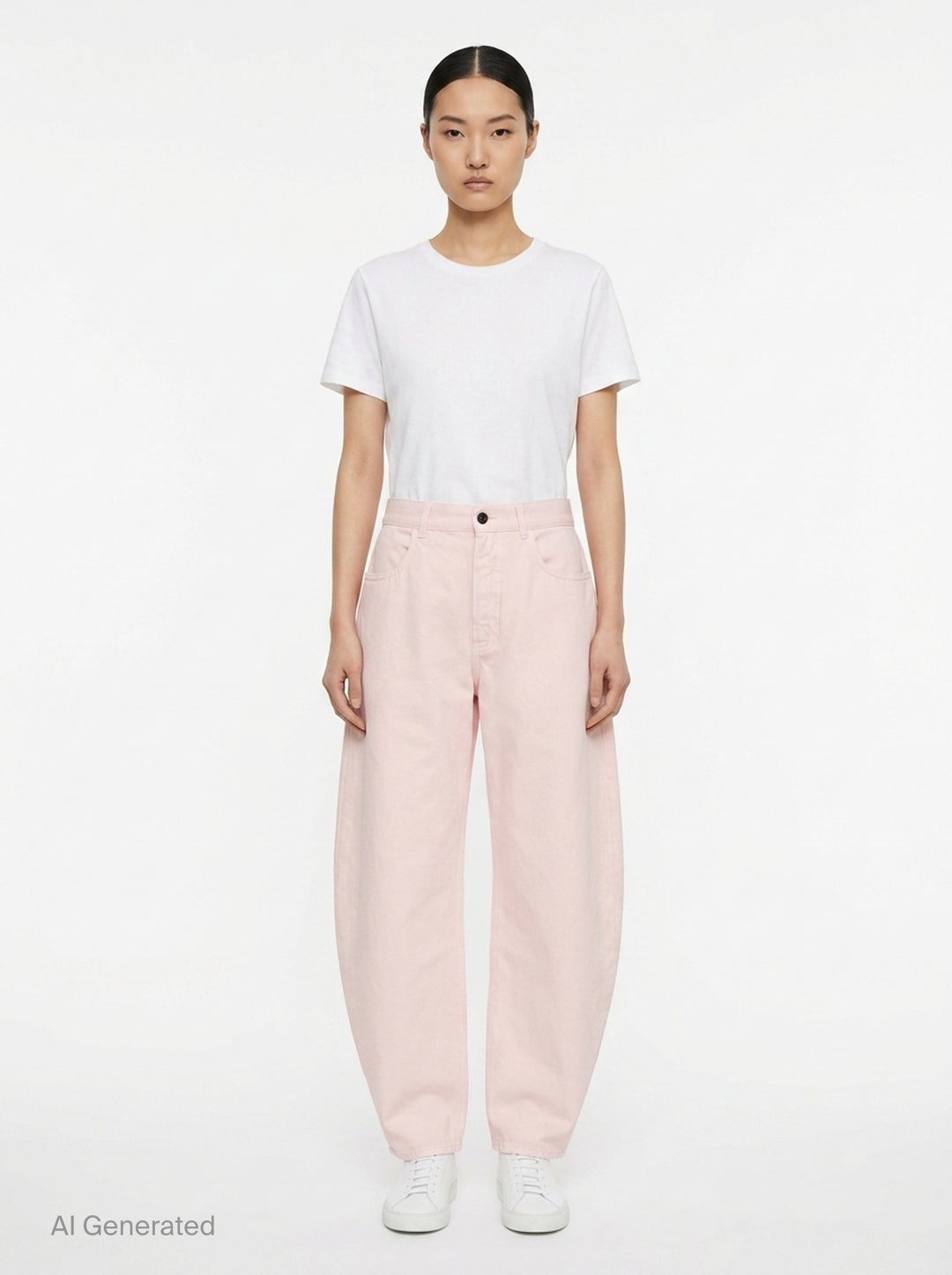 Round Tinted Denim Pants | Alaïa | Club21 - front