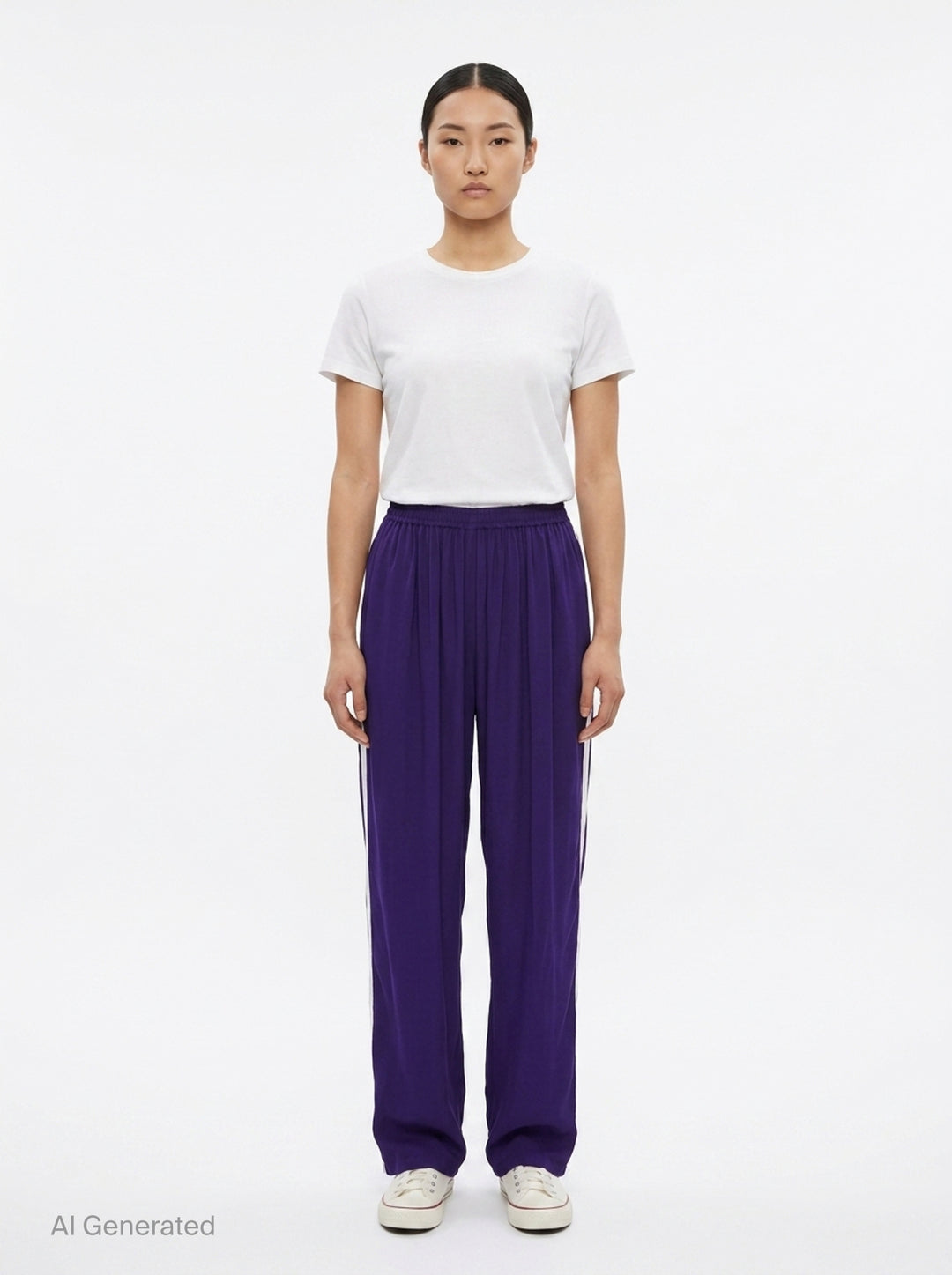 Straight Viscose Cady Pants | Alaïa | Club21 - front