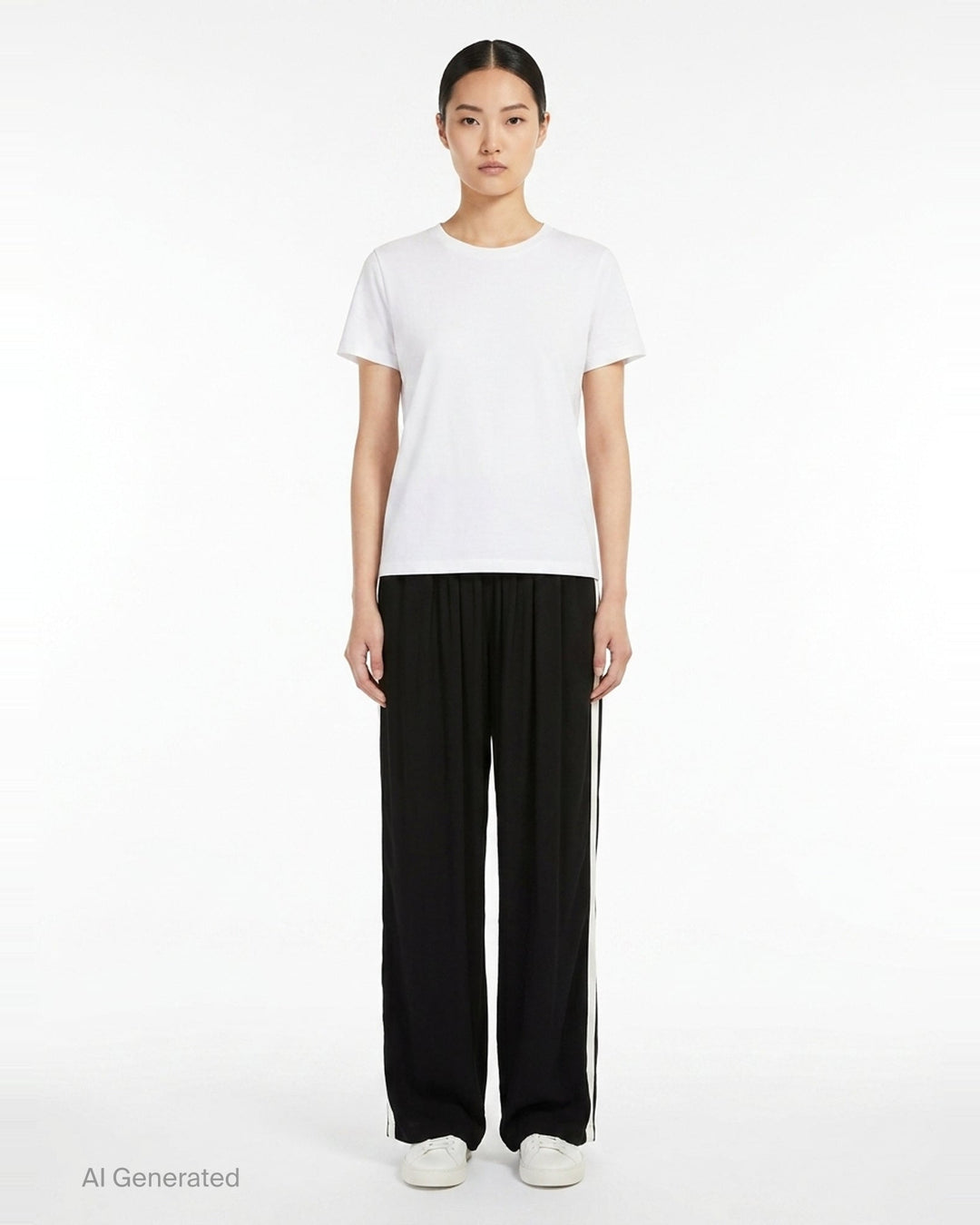 Straight Viscose Cady Pants | Alaïa | Club21 - front